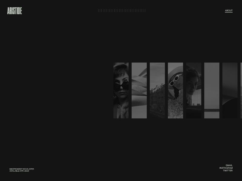 Aristide Benoist — Motion Designer portfolio website