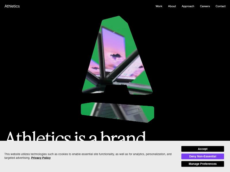 Athletics agency website (athleticsnyc.com)