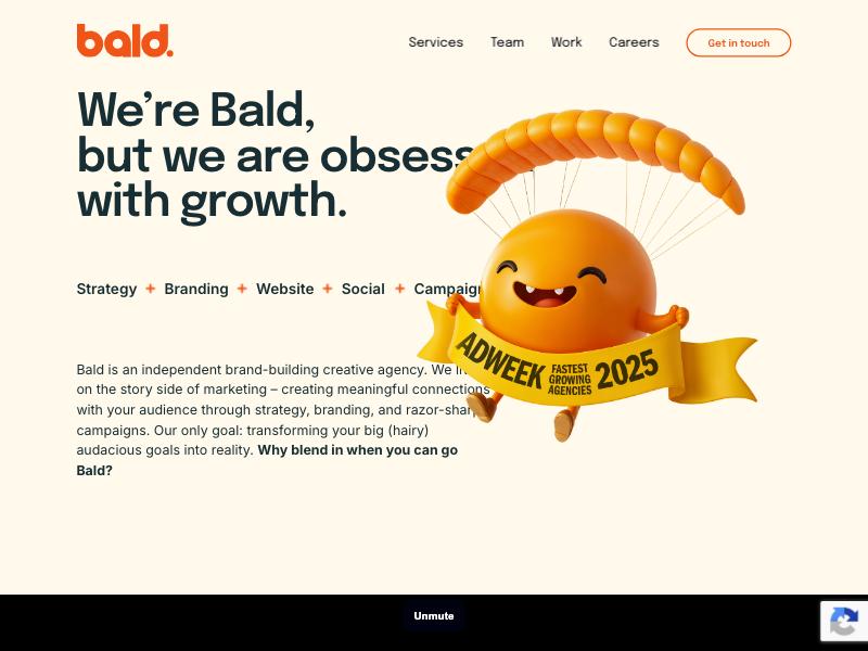 BALD agency website (bald.agency)