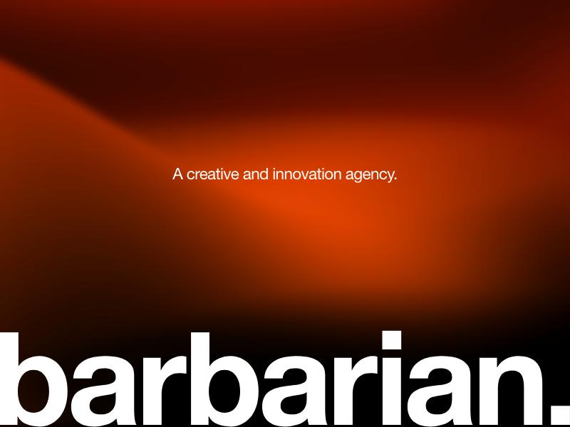 Barbarian agency website (wearebarbarian.com)