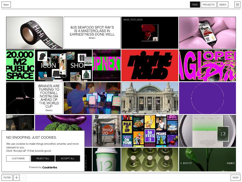 Base Design agency website (basedesign.com)