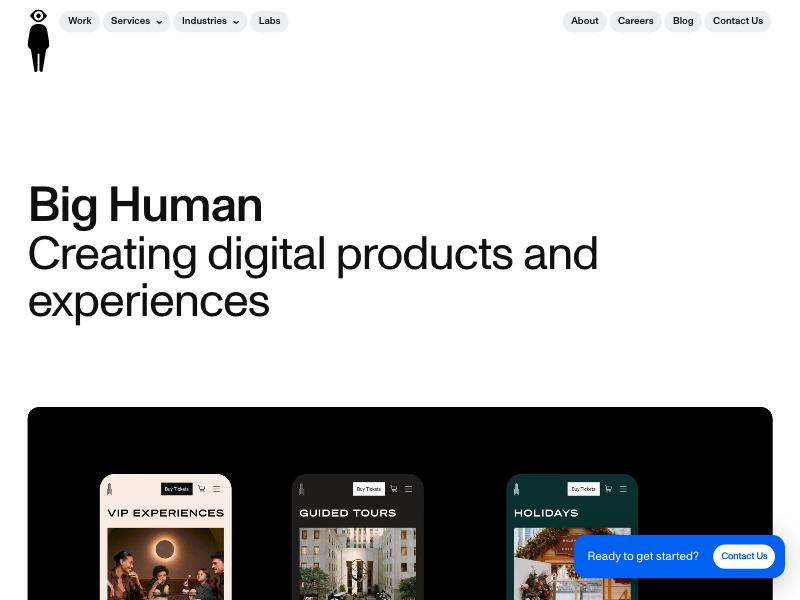 Big Human agency website (bighuman.com)