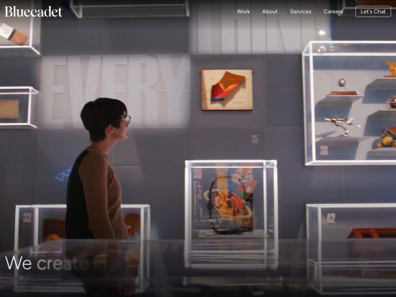 Bluecadet agency website (bluecadet.com)