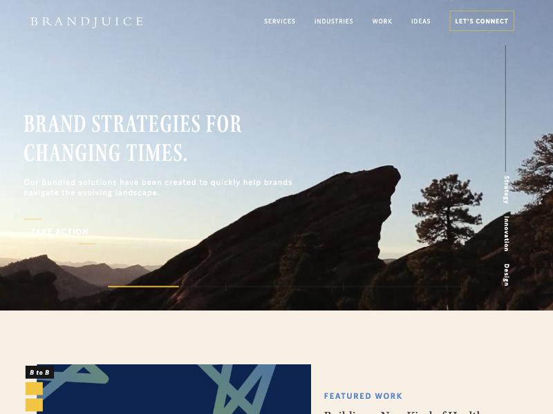 BrandJuice agency website (brandjuice.com)