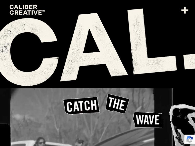 Caliber Creative agency website (calibercreative.com)