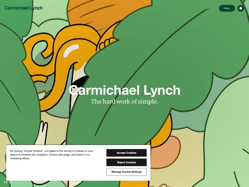 Carmichael Lynch agency website (carmichaellynch.com)