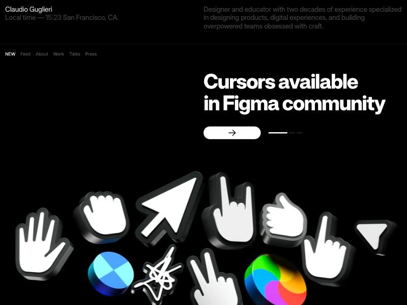 Claudio Guglieri — Creative Director portfolio website