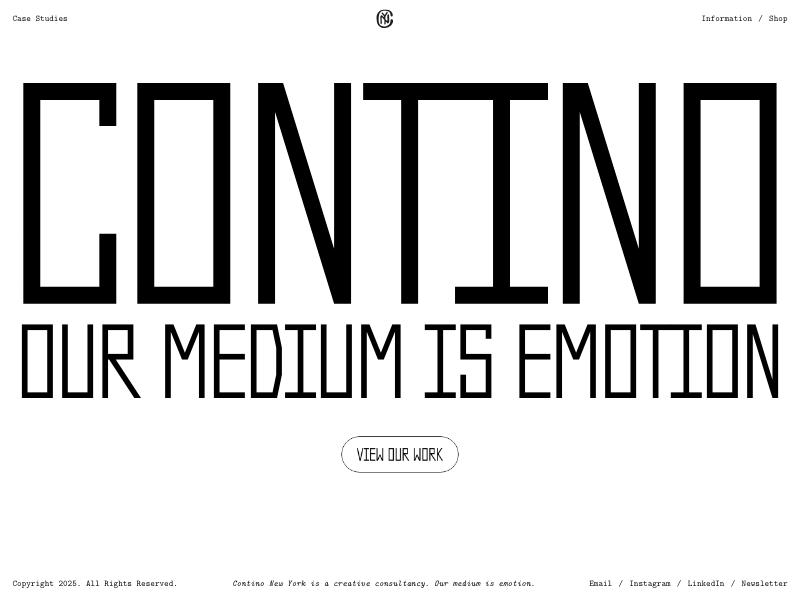 Contino, Creative Consultancy portfolio website