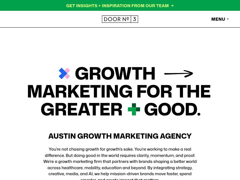 DN3 Austin agency website (dn3austin.com)