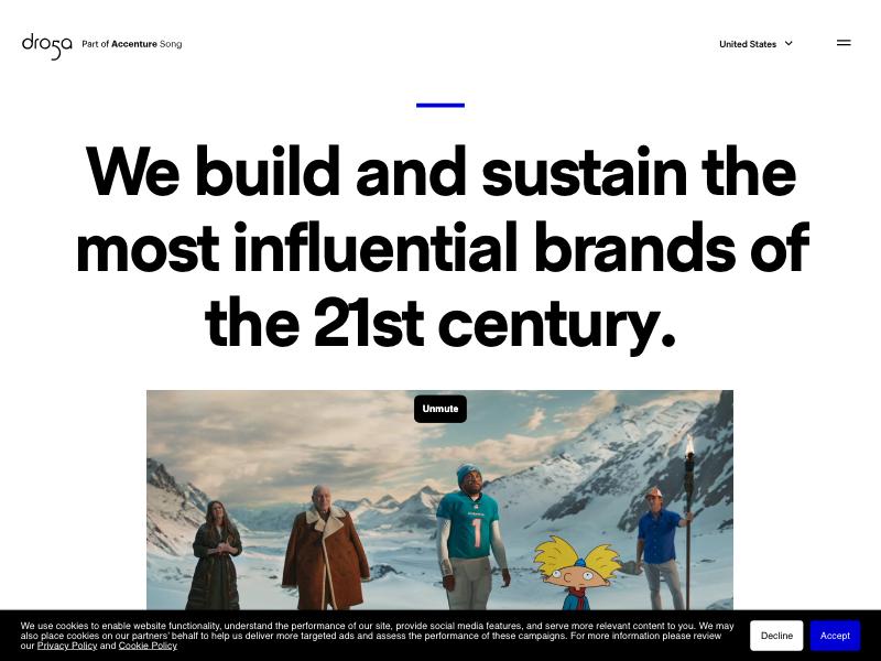 Droga5 agency website (droga5.com)