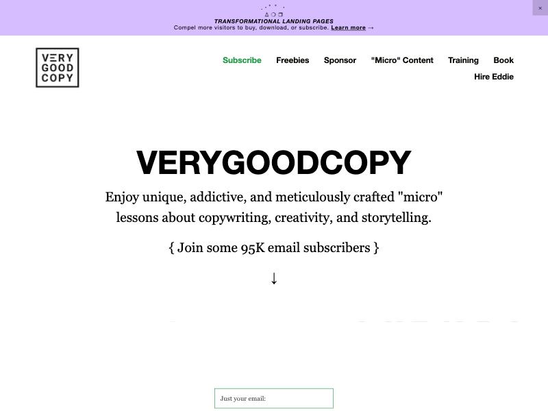 Eddie Shleyner — Copywriter portfolio website