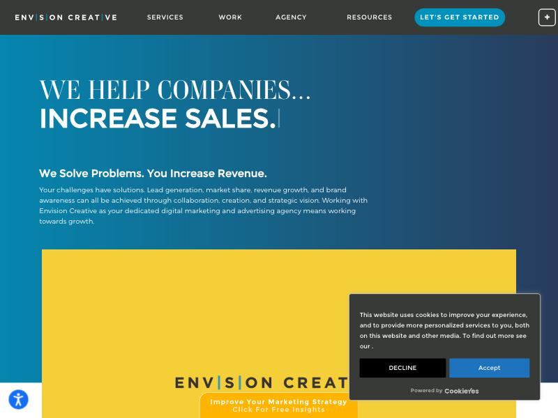 Envision Creative agency website (envision-creative.com)