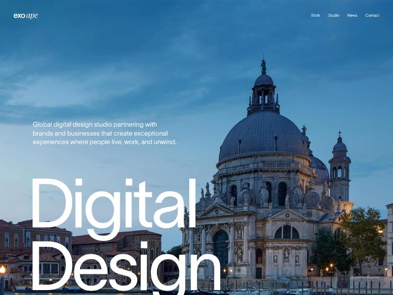 Exo Ape agency website (exoape.com)