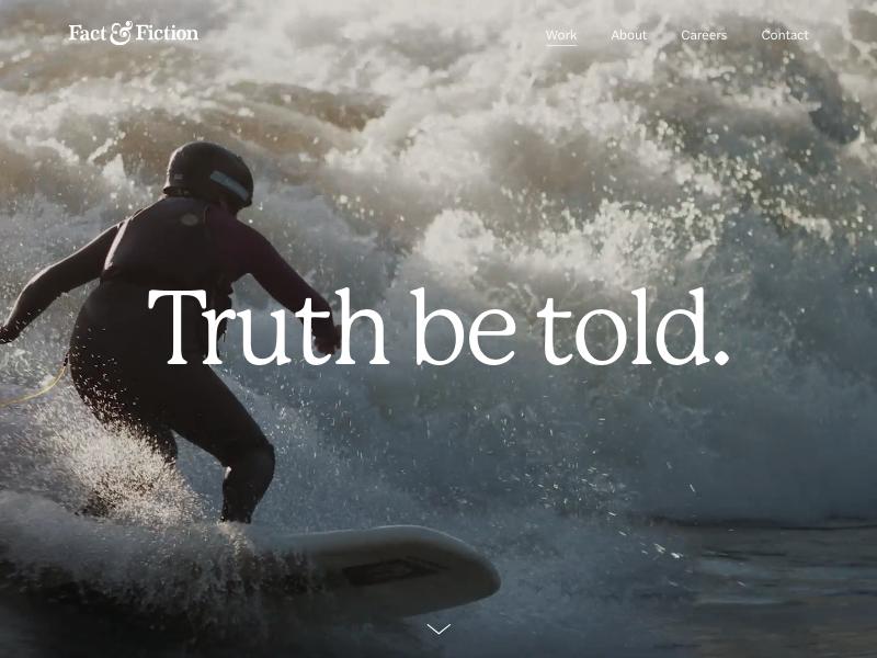Fact & Fiction agency website (factandfiction.com)