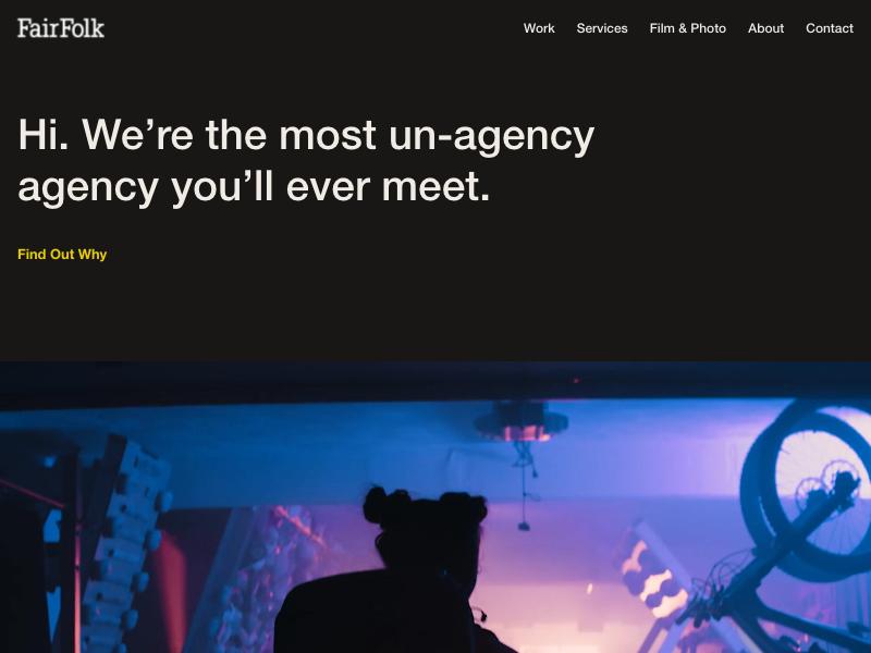 Fair Folk agency website (fairfolk.com)
