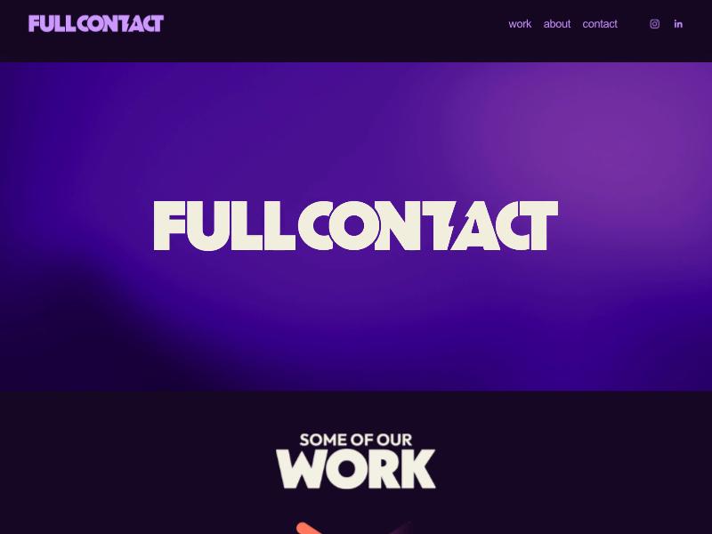 Full Contact agency website (gofullcontact.com)