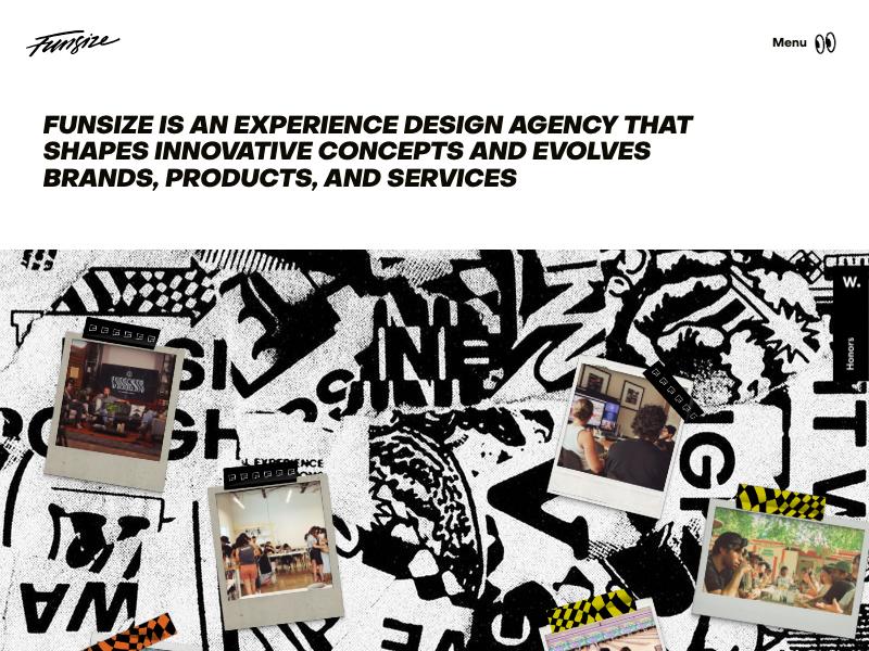 Funsize agency website (funsize.co)