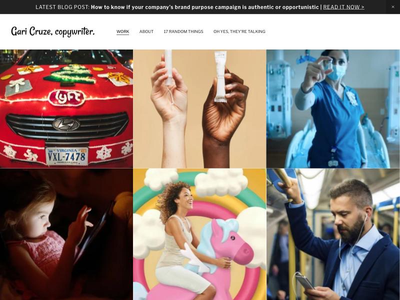 Gari Cruze — garicruze.com portfolio website