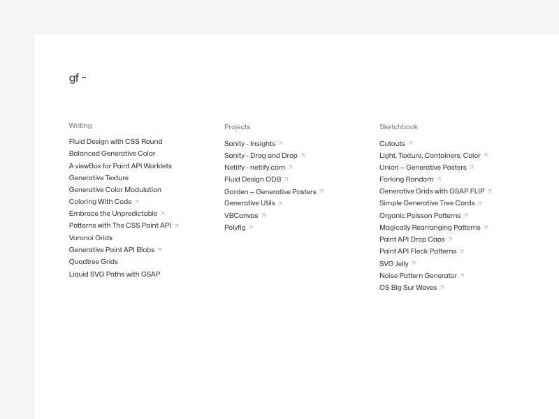 George Francis — Developer portfolio website