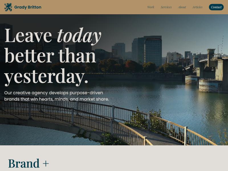 Grady Britton agency website (gradybritton.com)