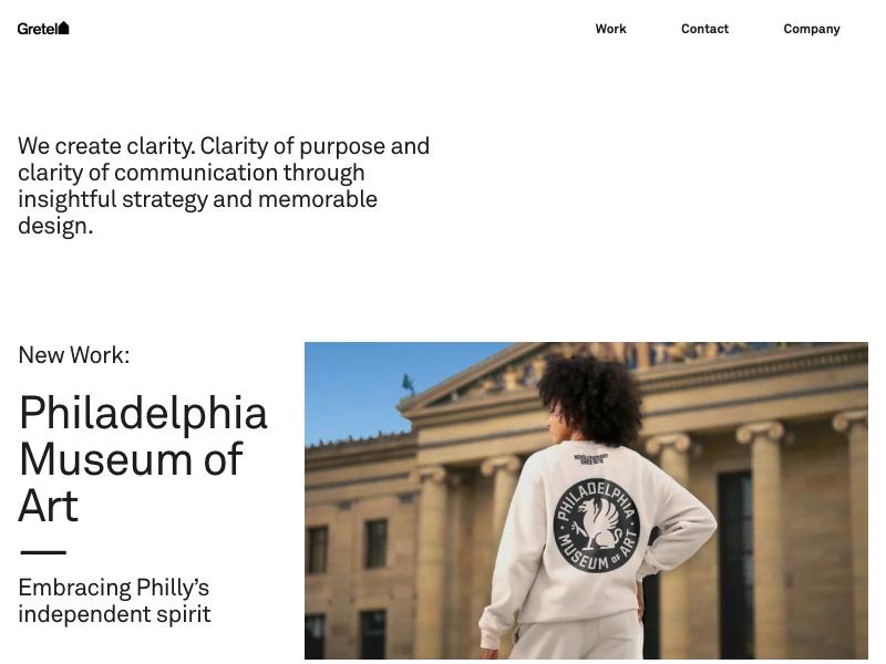 Gretel agency website (gretelny.com)