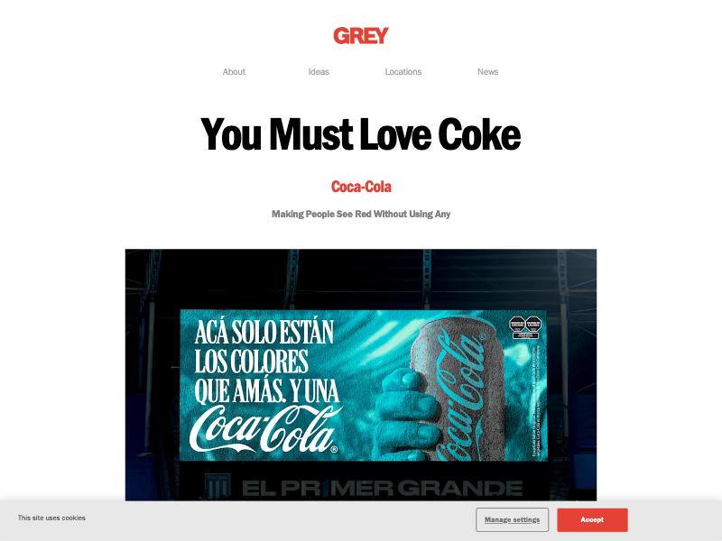 Grey agency website (grey.com)