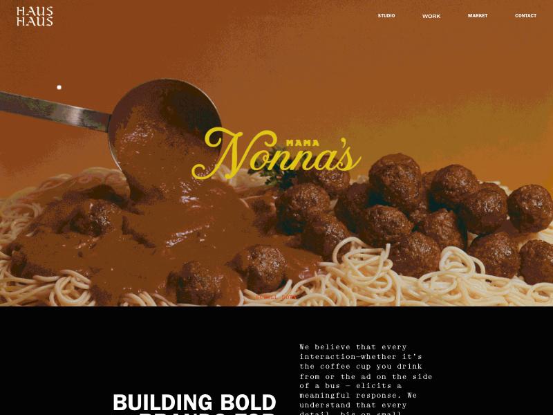Haus Haus agency website (haushaus.design)