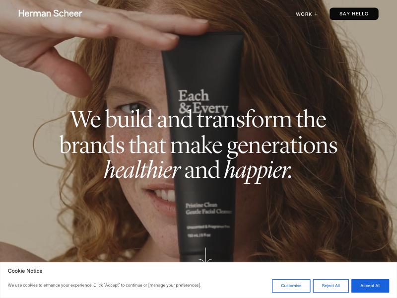 Herman-Scheer agency website (herman-scheer.com)