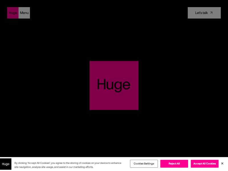 Huge agency website (hugeinc.com)