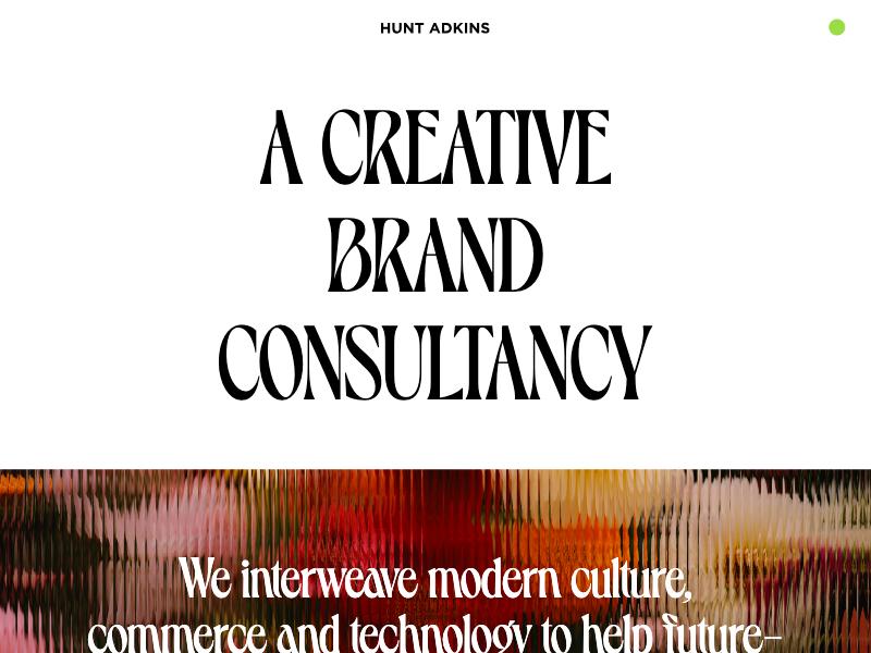 Hunt Adkins agency website (huntadkins.com)