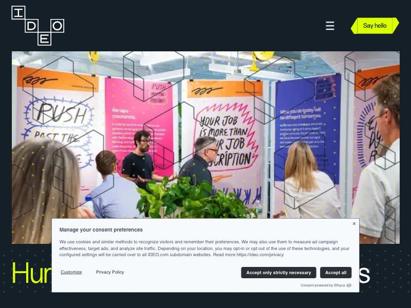 IDEO agency website (ideo.com)