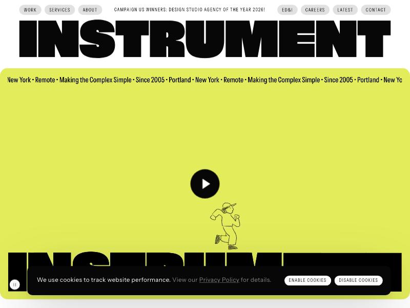 Instrument agency website (instrument.com)