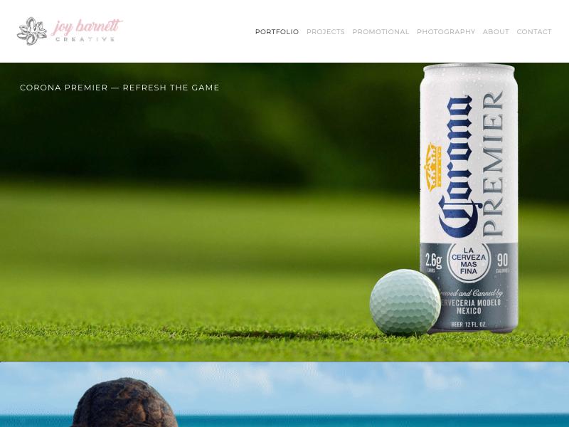 Joy Barnett — Copywriter portfolio website