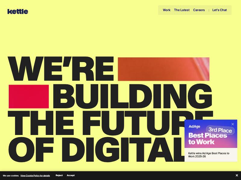 Kettle agency website (wearekettle.com)