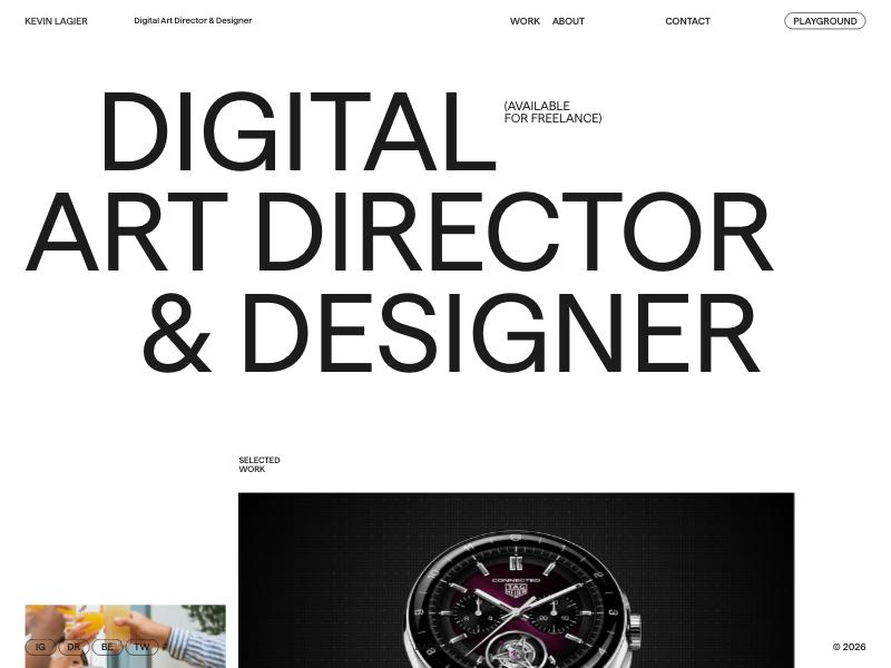 Kevin Lagier — Art Director portfolio website