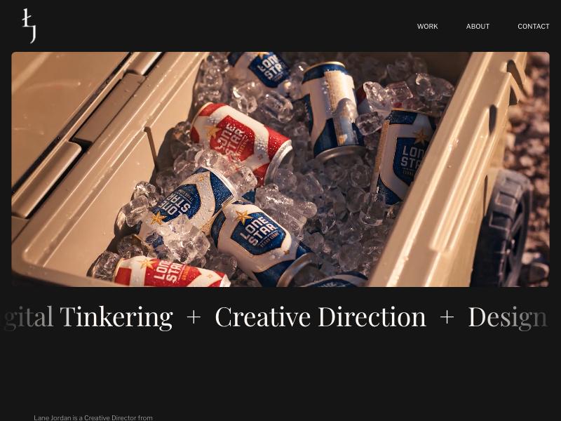 Lane Jordan — Creative Director portfolio website