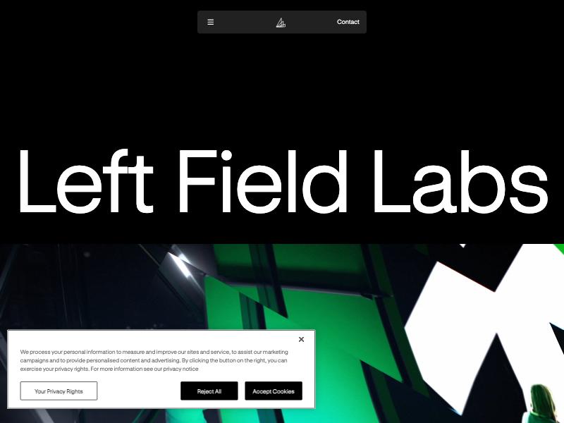 Left Field Labs agency website (leftfieldlabs.com)