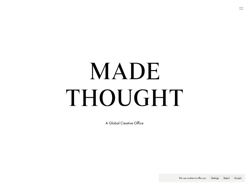 Made Thought agency website (madethought.com)