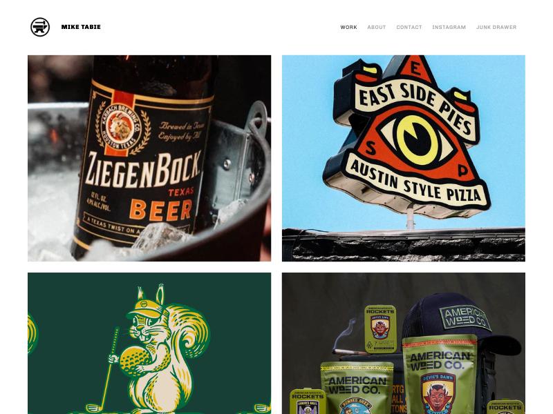 Mike Tabie — Designer portfolio website