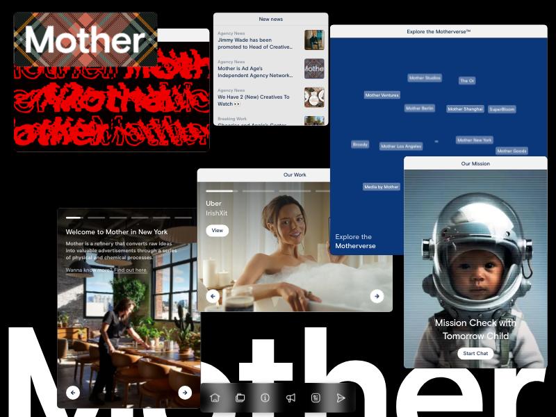 Mother agency website (mothernewyork.com)