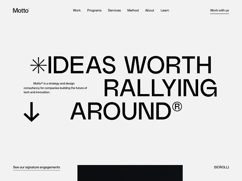 Motto agency website (wearemotto.com)