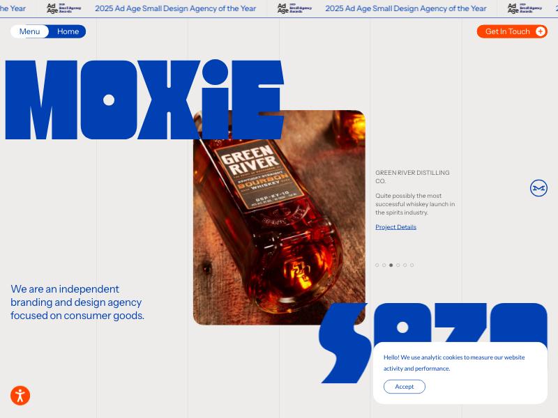 Moxie Sozo agency website (moxiesozo.com)