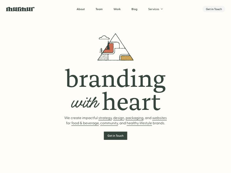 Murmur Creative agency website (murmurcreative.com)