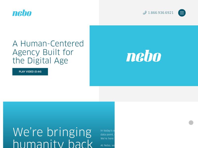 Nebo Agency agency website (neboagency.com)