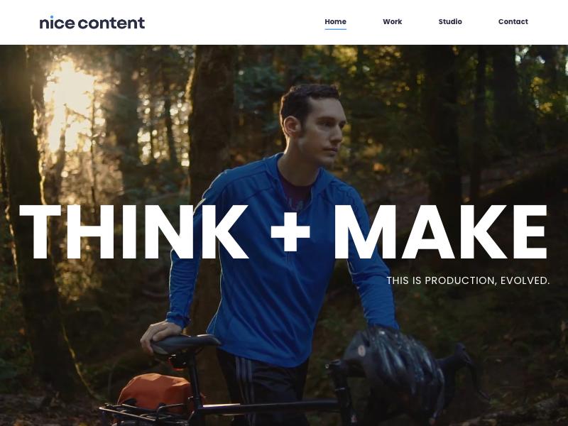 Nice Content agency website (nicecontentstudio.com)