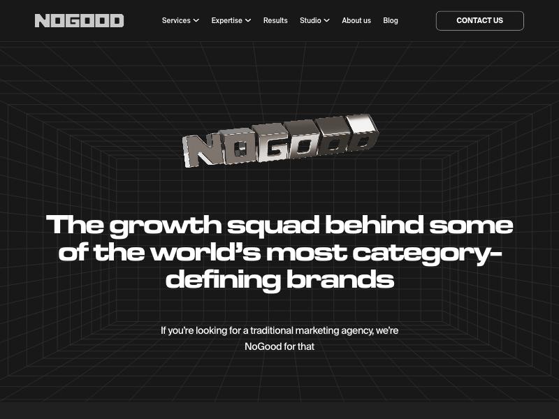 NoGood agency website (nogood.io)