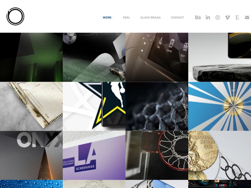 Olavo Braga, Motion Designer portfolio website