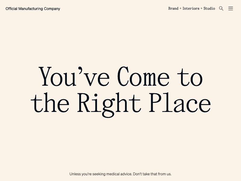 OMFGCO agency website (omfgco.com)