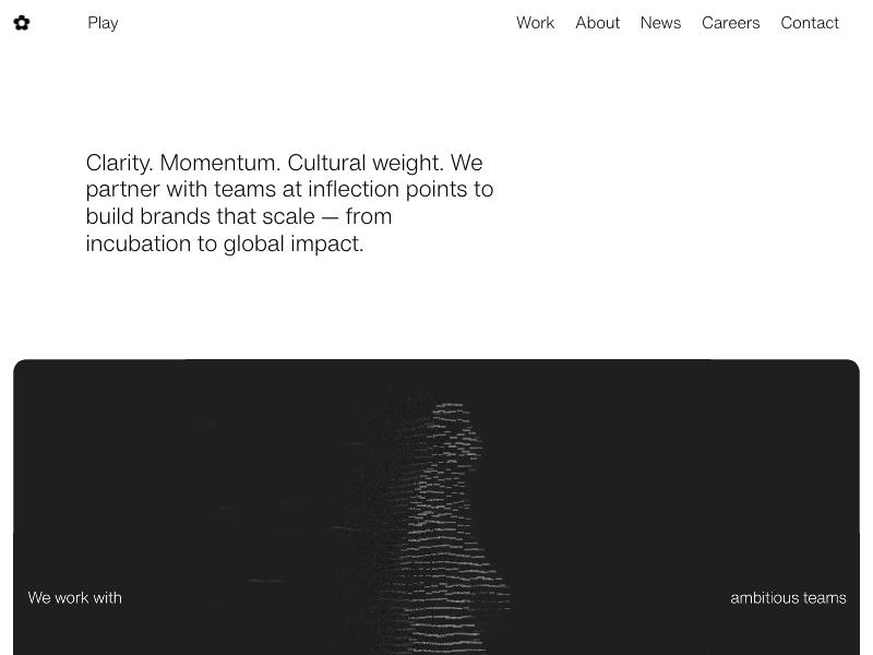 Play Studio agency website (play.studio)