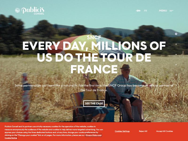 Publicis Conseil agency website (publicisconseil.fr)